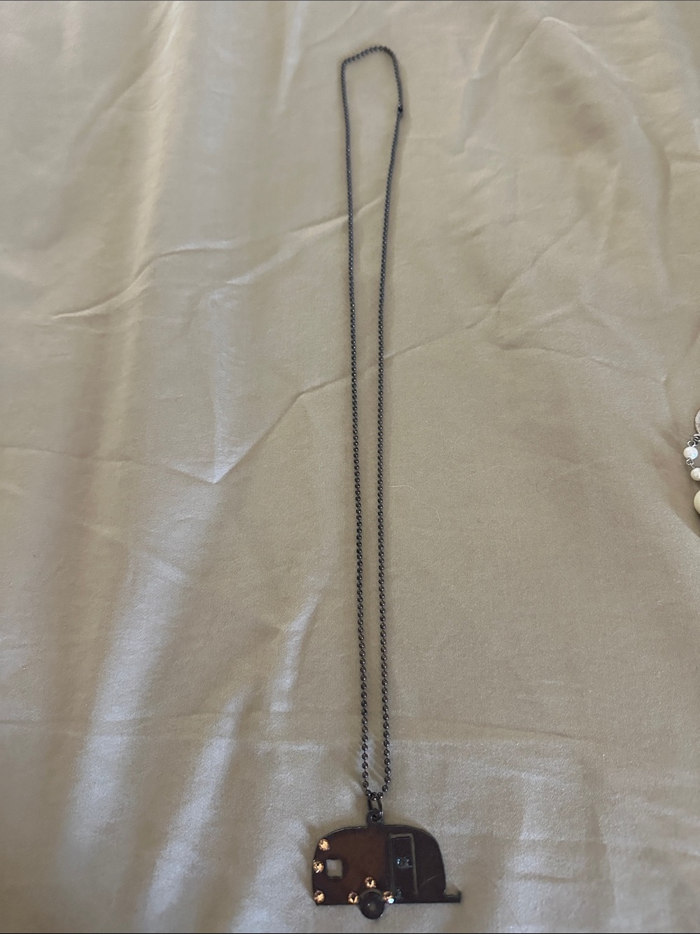 **BUNDLE 3 ITEMS FOR $10!!! Camper Pendant Necklace in Gunmetal